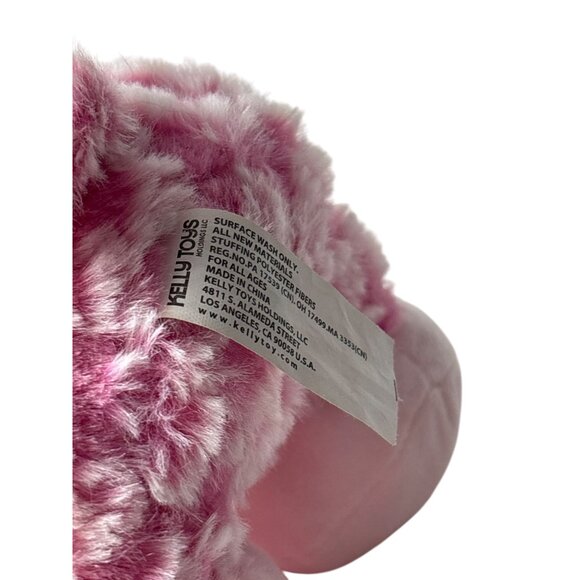 Kellytoy Pink Plush Pig Red Bow Hearts Valentines Day Stuffed Animal Toy 10 inch - Picture 5 of 5